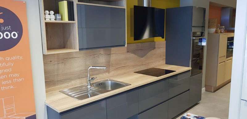 Ex Display Mobalpa IRIS Gloss Graphite Kitchen